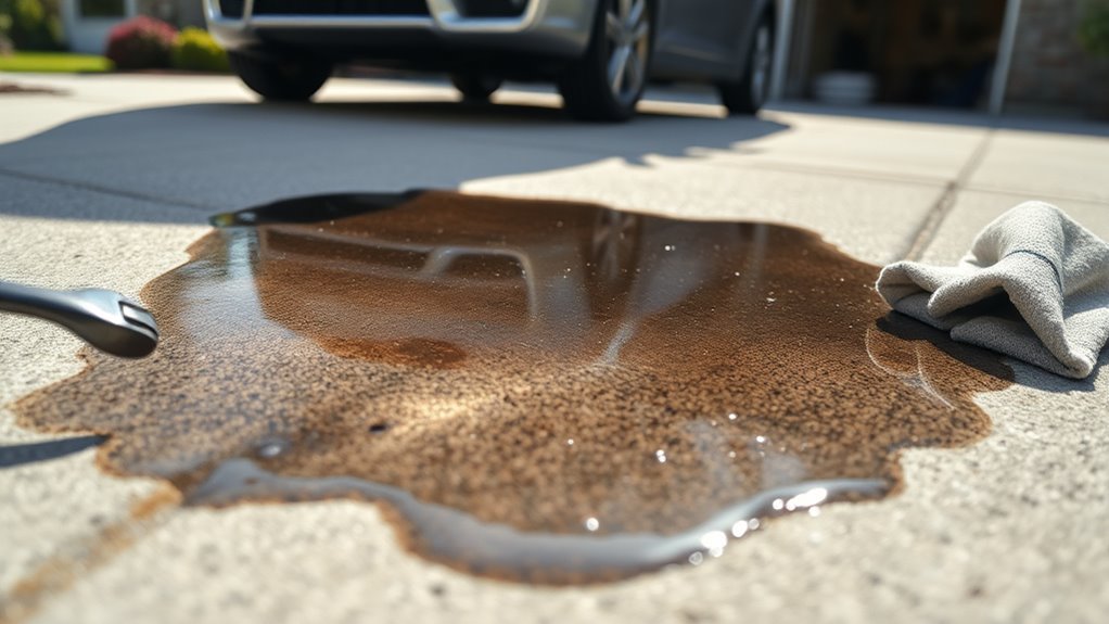 check for oil leaks signs