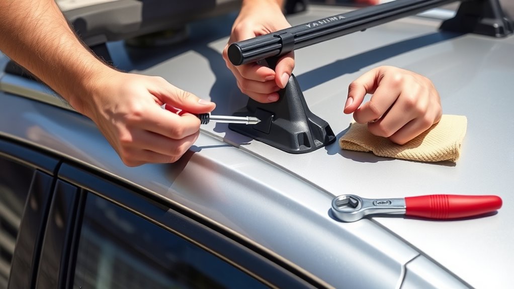 gather tools and protect paint