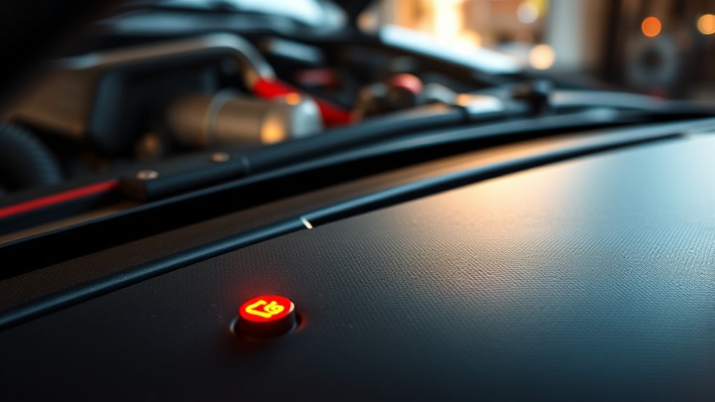 hot engine oil warning