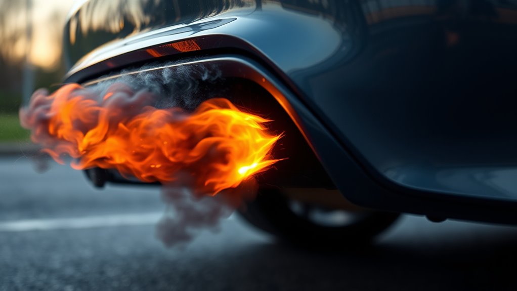 unburned fuel ignition noise