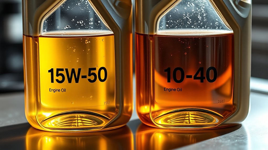 viscosity differences in oil